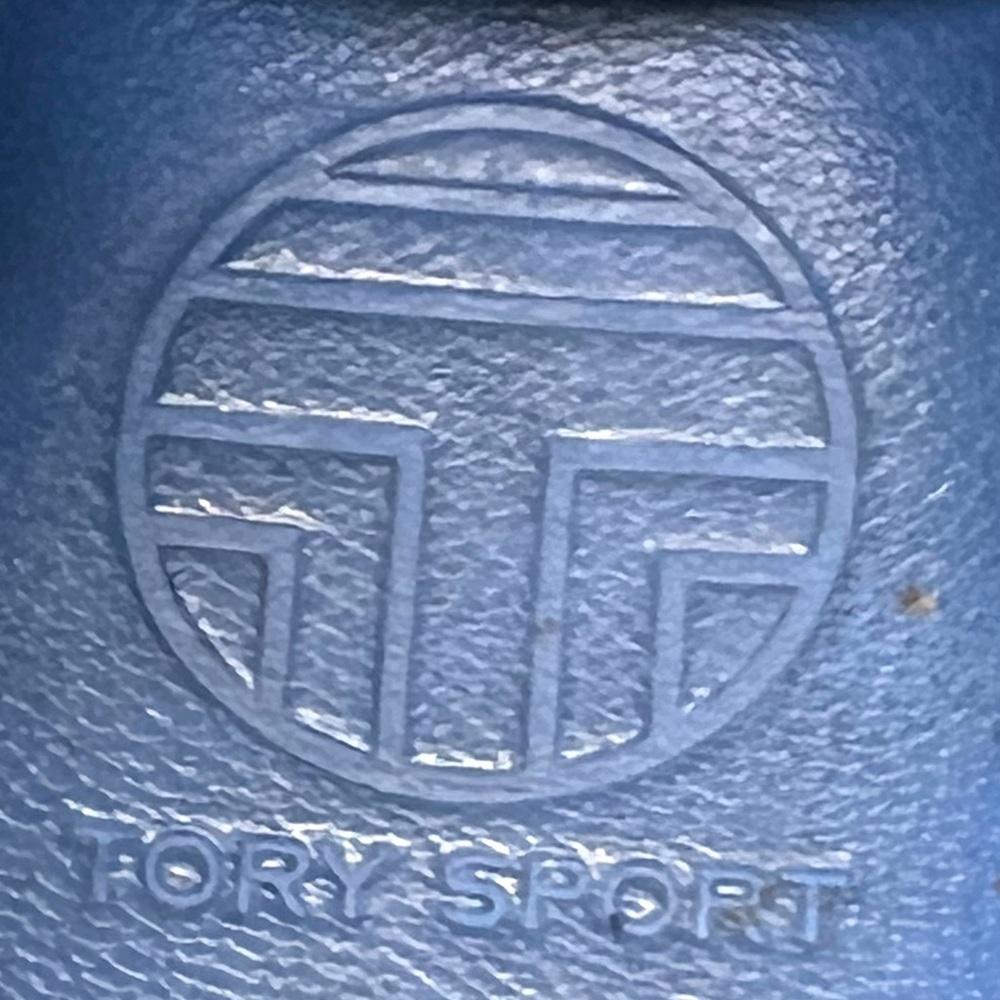 Tory Burch Sport Ruffle White Leather Stripes Sneakers Women’s 6.5 - Picture 11 of 12